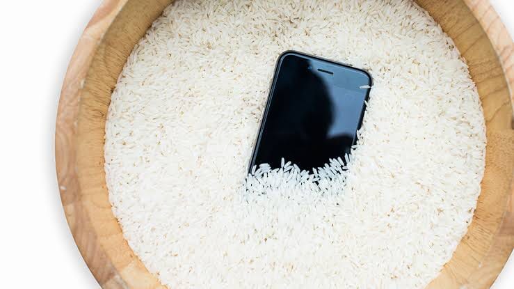 IPhone on rice