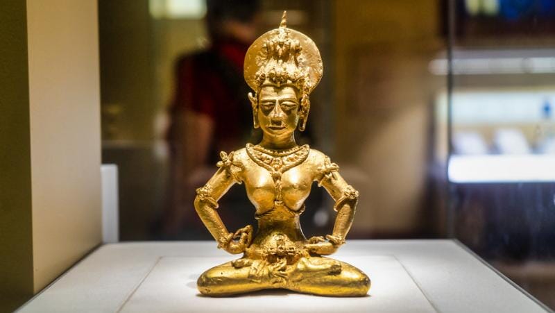 Golden Tara statue